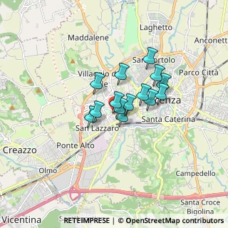 Mappa Via Konrad Adenauer, 36100 Vicenza VI, Italia (1.06929)