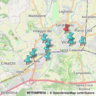 Mappa Via Konrad Adenauer, 36100 Vicenza VI, Italia (1.55455)