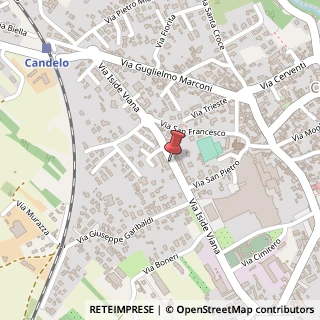Mappa Via Iside Viana, 27, 13878 Candelo, Biella (Piemonte)