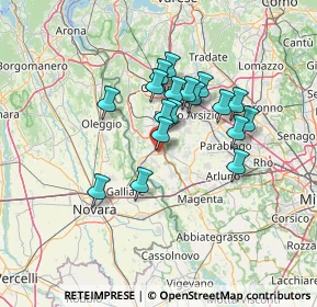 Mappa Angolo, 20022 Castano Primo MI, Italia (10.89111)