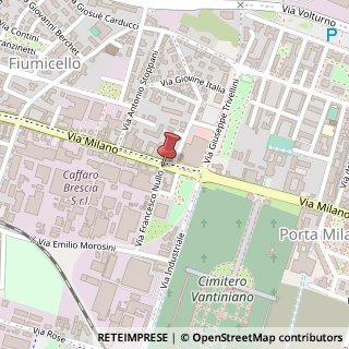 Mappa Via Francesco Nullo, 1, 25126 Brescia, Brescia (Lombardia)