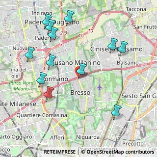 Mappa Via Vittorio Veneto, 20032 Bresso MI, Italia (2.35917)