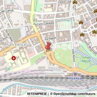 Mappa Viale Milano,  55, 36100 Vicenza, Vicenza (Veneto)