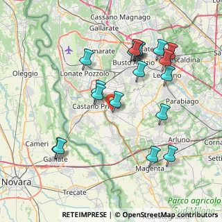 Mappa Via IV Novembre, 20010 Buscate MI, Italia (8.14167)