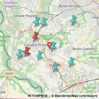 Mappa Via IV Novembre, 20010 Buscate MI, Italia (3.98909)