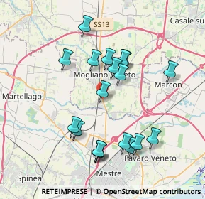 Mappa Via Jacopo Ruffini, 31021 Mogliano Veneto TV, Italia (3.58421)