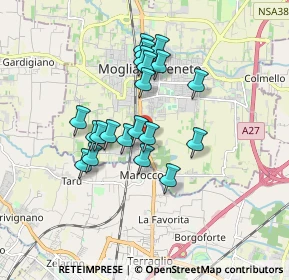 Mappa Via Jacopo Ruffini, 31021 Mogliano Veneto TV, Italia (1.425)