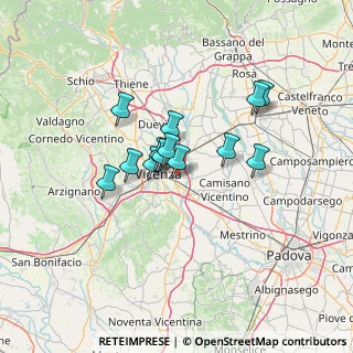 Mappa Via B.E, 36100 Vicenza VI, Italia (9.68462)