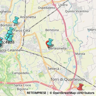 Mappa Via B.E, 36100 Vicenza VI, Italia (3.75364)