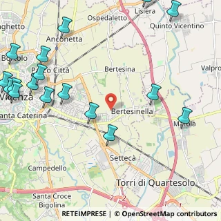 Mappa Via B.E, 36100 Vicenza VI, Italia (3.10235)
