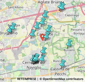 Mappa Via Isola Guarnieri, 20063 Carugate MI, Italia (2.054)