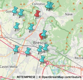Mappa Fossa Bagni, 25128 Brescia BS, Italia (4.27923)