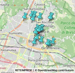 Mappa Fossa Bagni, 25128 Brescia BS, Italia (1.235)