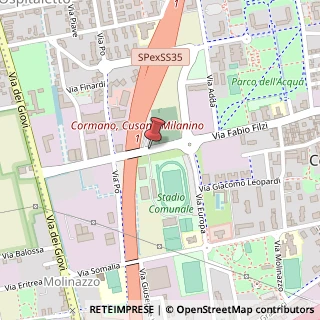 Mappa Via Fabio Filzi, Snc, 20032 Cormano, Milano (Lombardia)