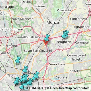 Mappa Via Canducci, 20099 Sesto San Giovanni MI, Italia (7.6835)