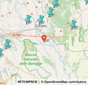 Mappa Strada Alle Dighe, 13836 Cossato BI, Italia (6.96273)
