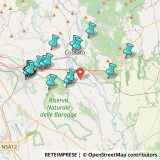 Mappa Strada Alle Dighe, 13836 Cossato BI, Italia (4.4425)
