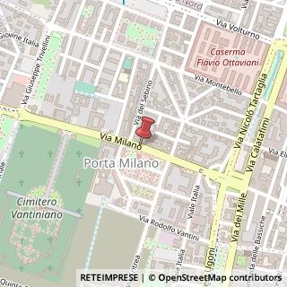 Mappa Via Milano, 18, 25126 Brescia, Brescia (Lombardia)