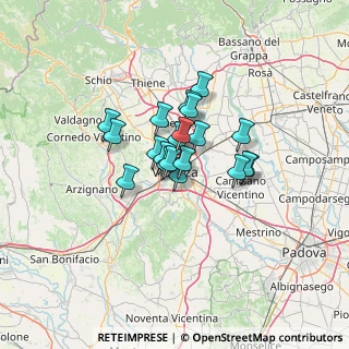 Mappa Contrada Valmerlara, 36100 Vicenza VI, Italia (8.2035)