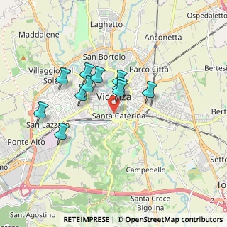 Mappa Contrada Valmerlara, 36100 Vicenza VI, Italia (1.44455)