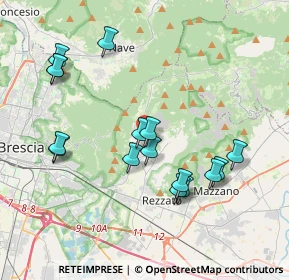 Mappa 25082 Brescia BS, Italia (3.89688)