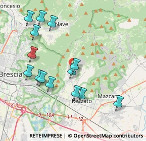 Mappa 25082 Brescia BS, Italia (4.19143)