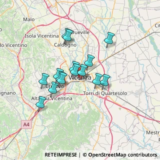 Mappa Via Chinotto Antonio, 36100 Vicenza VI, Italia (5.47467)