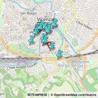 Mappa Via Chinotto Antonio, 36100 Vicenza VI, Italia (0.3525)