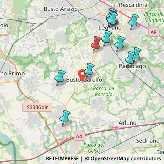 Mappa Via Giosuè Carducci, 20020 Busto Garolfo MI, Italia (5.05)