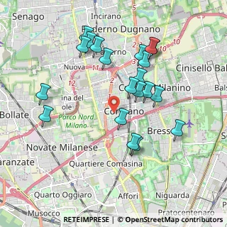 Mappa Via Giacomo Leopardi, 20032 Cormano MI, Italia (1.8955)