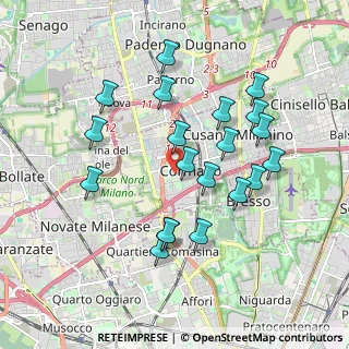 Mappa Via Giacomo Leopardi, 20032 Cormano MI, Italia (1.8005)