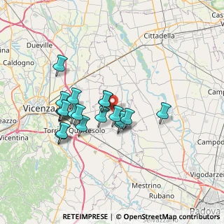 Mappa Via Casoni, 36043 Camisano vicentino VI, Italia (6.091)