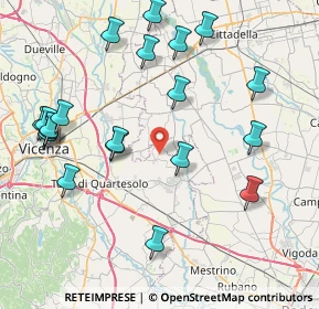 Mappa Via Casoni, 36043 Camisano vicentino VI, Italia (9.258)