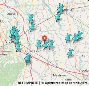 Mappa Via Casoni, 36043 Camisano vicentino VI, Italia (8.972)