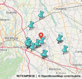 Mappa Via Casoni, 36043 Camisano vicentino VI, Italia (6.17071)