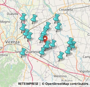 Mappa Via Casoni, 36043 Camisano vicentino VI, Italia (6.23053)