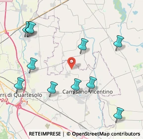 Mappa Via Casoni, 36043 Camisano vicentino VI, Italia (4.82727)