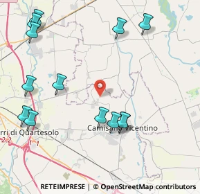 Mappa Via Casoni, 36043 Camisano vicentino VI, Italia (5.03615)