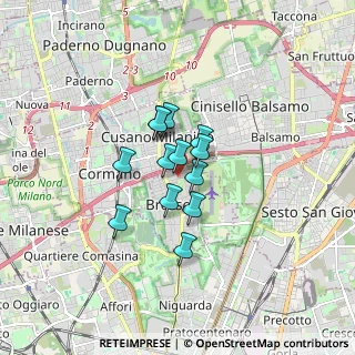 Mappa Viale Don Minzoni, 20091 Bresso MI, Italia (1.01077)