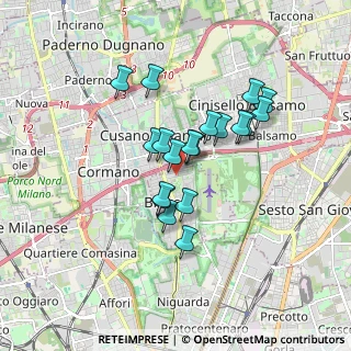 Mappa Viale Don Minzoni, 20091 Bresso MI, Italia (1.36579)