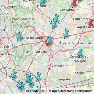 Mappa Via Vobarno, 20099 Sesto San Giovanni MI, Italia (7.1075)