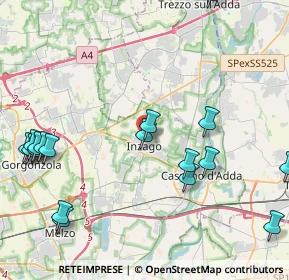 Mappa Via G. Friz, 20065 Inzago MI, Italia (5.6565)