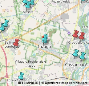Mappa Via Magni, 20065 Inzago MI, Italia (3.10875)
