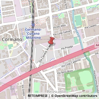 Mappa Via Acquati, 18, 20032 Cusano Milanino, Milano (Lombardia)