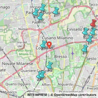 Mappa Via Stelvio, 20032 Cormano MI, Italia (2.88769)