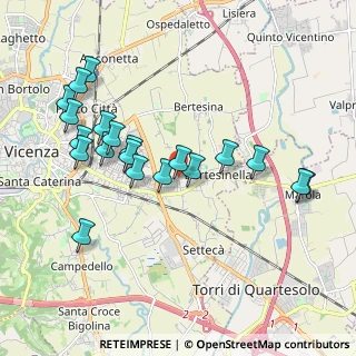 Mappa Strada della Caveggiara, 36100 Vicenza VI, Italia (1.975)