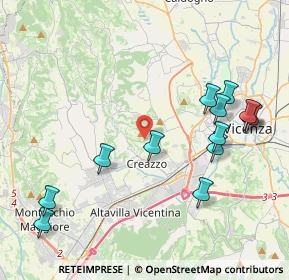 Mappa Via della Rampa, 36051 Creazzo VI, Italia (4.54385)