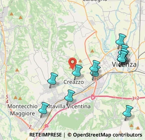 Mappa Via della Rampa, 36051 Creazzo VI, Italia (4.44615)