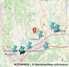 Mappa Via della Rampa, 36051 Creazzo VI, Italia (4.83923)