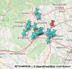 Mappa Via della Rampa, 36051 Creazzo VI, Italia (8.49167)